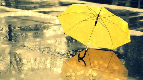 下雨问候短信发给客户